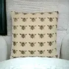 French style Linen Look HONEY BEE Scatter Accent Cushions inc. Insert 45cm