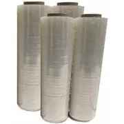 BM Paper 18" x 1500 Square Feet 80 Gauge 4 Rolls Pallet Wrap Stretch Film Hand S