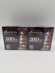 Imation 2HD 3M Floppy Discs 3.5" 2.0 MB Diskettes 20 Pack IBM Formatted SEALED