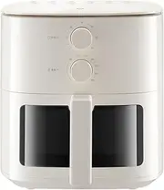 XIAO MI MIJIA Air Fryer N1, 5L Air Fryers with 6.2-inch Viewing Window, Simple Knob Control, 80-200°C Temperature Control & 0-60min Timing, Easy to Clean, Beige