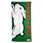 NRL Team Supporter Beach Bath Gym Towel - South Sydney Rabbitohs