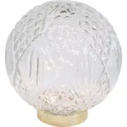 LVD LED Glass Classic/Vintage Ball Home/Room Ornament Xmas Decor MED 20x22cm