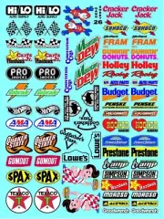 CLEAR VINYL "GANG Sheet 26 HI/LO R/C MODEL Decal 1/12 to 1/8-Scale DIE CUT-XMAXX