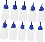 SHINEOFI 10Pcs Precision Tip Glue Applicator Bottles Ldpe Soft Squeeze Bottles for Craft Projects for Glue Oil Paint and More