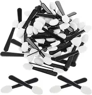 Giantree 50 Pcs Disposable Eyeshadow Applicators, Mini Eye Shadow Sponge Applicators Portable Travel Eyeshadow Brushes Makeup Applicator for Women
