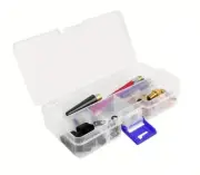 34pc Schrader Presta Inflator Valve Needle Male Female Adaptor Pressure BOXED