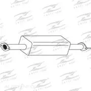 Redback Mufflers Bolt-On to suit KIA OptiMazda Gd 2.5L FM - M0995