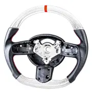 Custom Silver Carbon Fiber Steering Wheel For Mini R50 R52 R53 2002-2008 (for: Mini)