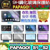 在飛比找Yahoo!奇摩拍賣優惠-【現貨】PAPAGO 安卓機 S1 S2 鋼化保護貼 改裝 