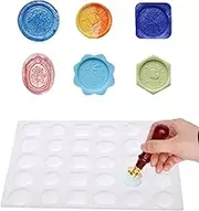 LANDVIDI Silicone Wax Seal Mat for Wax Seal Stamp, Wax Seal Mold,Wax Seal Kit,30-Cavity Wax Seal Mold for DIY Craft Adhesive Wax Seal Stickers
