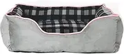 Pet Bed for Cats and Small Medium Dogs Puppy Soft Pet Nest Sleeping Bag House Cushion Mat Pad/Grey/Three Sizes (Size : 85x70x19cm)