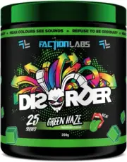 Faction Labs Disorder 25 Serves Green Haze