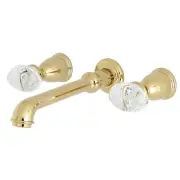 Kingston Brass KS712.WVL Krystal Onyx 1.2 GPM Wall Mounted - Brass