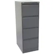 GO 4 Drawer Filing Cabinet Grey