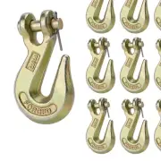 Forged Steel Clevis Grab Hooks - 6600 lbs WLL for Safe Chain Transport, 10 Pack