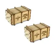 Bachmann ~ HO Scale ~ New 2025 ~ Machinery Crates ~ Kit ~ 2 Pack ~ 39110