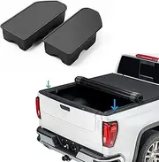 Shademax Stake Pocket Covers Custom Fit for 2019-2023 GMC Sierra and Chevrolet Silverado Truck Bed Rail Hole Plugs Stake Pocket Caps Cover (Set of 2)