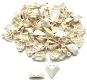 Lego 100 New White Wedges 4 x 4 Stud Pointed Pieces