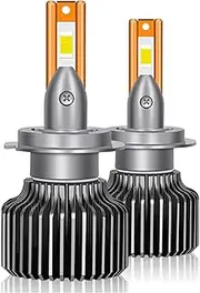 LED Bulbs, 50000LM LED Headlight Canbus 110W High Power Turbo Lamp 6000K 3570 CSP White Car Light,Plug-and-Play Halogen Replacement LED Bulbs,Packs of 2,H1