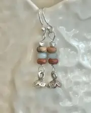 Natural Jasper Sterling SilverEarrings With Hill Tribe Silv Sundance Treasures