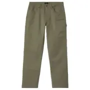 Brixton Service Carpenter Pant Mens in Olive Surplus - Size -