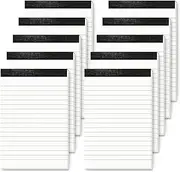 10 Pack A6 Notepad Small Lined Writing Notepads 4 x 6 Inch Memo Pads Refills Paper Tear off Note Pads A6 Scratch Pads Server Writing Pad Small Notebook with 30 sheets in Each Pad for School Office
