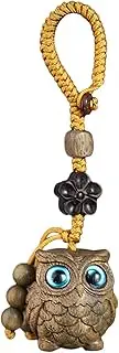 [Generic] Owl Wooden Key Chain, Owl Key Chain, Party Decoration, Phone Charm, Fashion, Portable Key Ring, Owl Decor Delicate Exquisite Craftsmanship for Birthday, New Year, Christmas, East