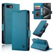 Wallet Case for IPhone 7 Plus/IPhone 8 Plus,Slim Protective Shockproof Case With Card Holder,Premium PU Leather Kickstand-Blue