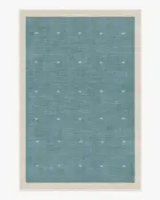 200' x 290' | Machine Washable Runner Rug | Kid & Pet Friendly | Indoor Rug | Luna Soft Teal Flatwoven Rug by goop | Ruggable