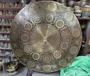 100 cm Flower of life Gong -Scared Geometry -39" Extra Large Gongs - Chau Gongs