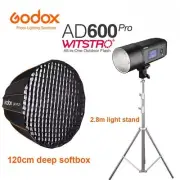 Godox AD600Pro 600WS TTL Outdoor Flash+ 120cm High quality Softbox+ Light stand