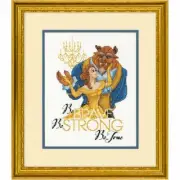 Dimensions Counted Cross Stitch Kit - Disney Be Brave Beauty & The Beast Belle