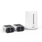 ANRAN 4MP Solar Battery Powered Wireless WiFi Home Security Camera System 64GB