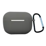 For AirPods Pro 1st Gen Case, Protective Silicone Cover, Snap Hook, Galaxy Grey