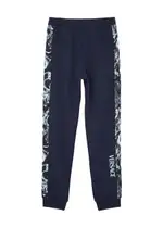 Versace Kids Printed Logo Cotton Sweatpants (8-14 Years) - Navy - 08YR (8 Years) 08YR (8 years)