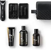 MANSCAPED® The Premier Package 5.0 ULTRA, with The Lawn Mower® 5.0 ULTRA Men's Groin & Body Hair Trimmer, Shears 3.0, Crop Preserver® Ball Deodorant, Refined® Body Wash, Crop Soother™, Shed 2.0