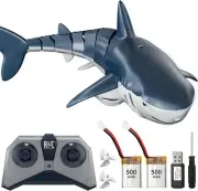 Remote Control Shark Toys, 1:18 High Simulation Scale Fish with Light and Spray
