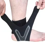 Ankle Support for Sports - Sport Protection Ankle Brace Arch Support,Left Right Foot Wear Adjustable Compression Sleeve for Football, Basketball