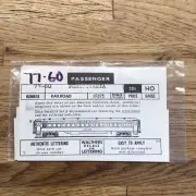 Walther’s HO Scale Decal 77-60: Pennsylvania PRR Passenger Car Gold