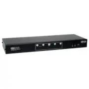 Tripp Lite 4-Port Dual Monitor DVI KVM Switch with Audio and USB 2.0 Hub