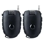 Motorcycle Helmet Lock, 4 Digit Combination 27.5 Inch Retractable Cable Lock ...