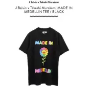 J Balvin x Takashi Murakami T Shirt M Black #2e3df7