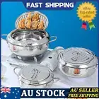 "Stainless Steel Deep Fryer Pot with Temp Control, Lid & Oil Drain Rack Qualit*