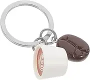 Coffee Keychain Coffee Cup Keychain Creative Keyring Decorative Keychain Purse Charm Coffee Keyring Coffee Cup Key Ring Charm Keychain Decorative Keyring Hanging Pendant Keychains