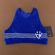 Rebel Athletic Women's Adult Medium Blue The Best of the Best Sports Bra NWT