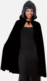 Vampire Cape 45" Fabric Dress Up Halloween Adult Costume Accessory 2 COLORS