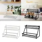 2 Layer Spice Rack Step Storage Holder Space Saving Display Shelf Bathroom