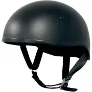 AFX FX-200 Slick Beanie Motorcycle Half Helmet Flat Black MD