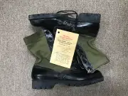 Vintage BATA SOLE Vietnam WAR 1968 OD GREEN Jungle boots sz 6 XNarrow SPIKE Prot