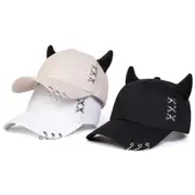 Adjustable Unisex Bull Horn Baseball Cap Spring / Autumn Sun Hat